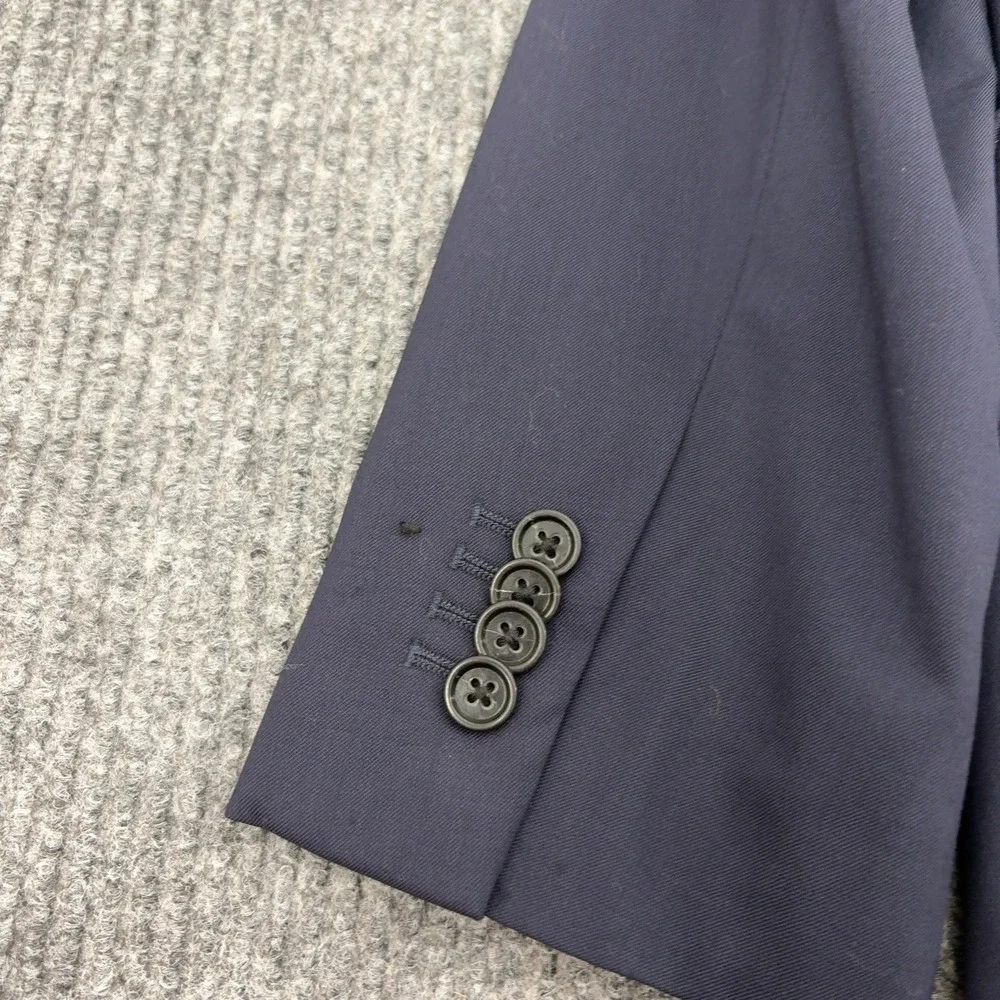 Banana Republic Suit Jacket Mens 38S Navy Blue Wool Slim Fit Blazer Professional